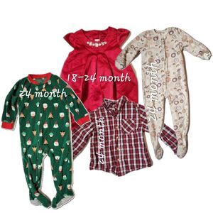 Mixed Toddler Clothing Lot – Size 24M / 18–24M – Boys & Girls – 4 Pieces